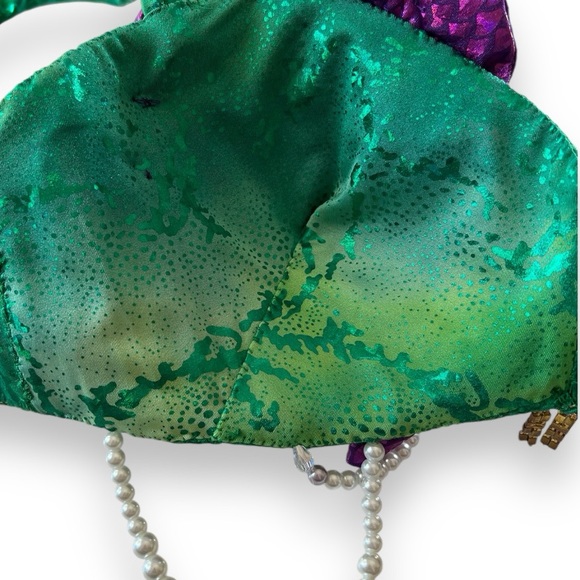 Little Mermaid Shell Bra Top Handmade Cosplay Halloween Glam Disney Party Medium - Picture 4 of 8